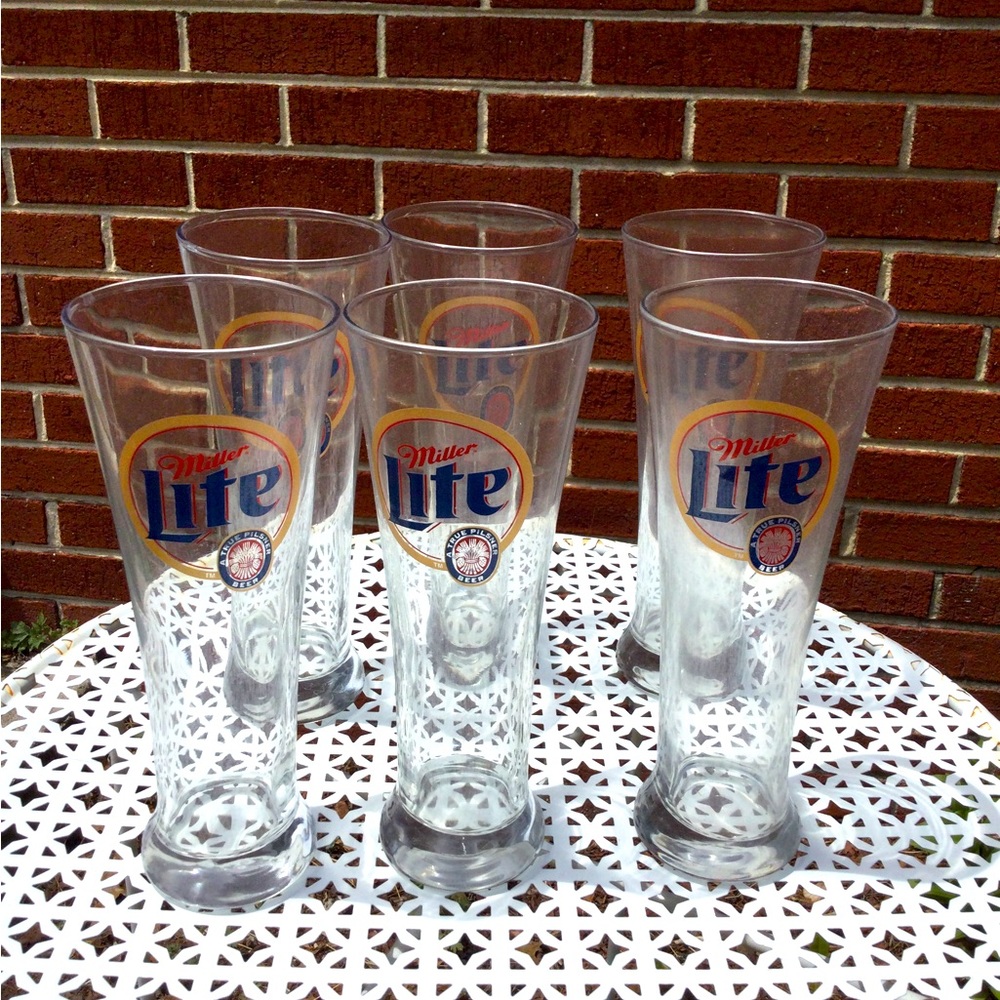 Miller Lite Pilsner Glasses
